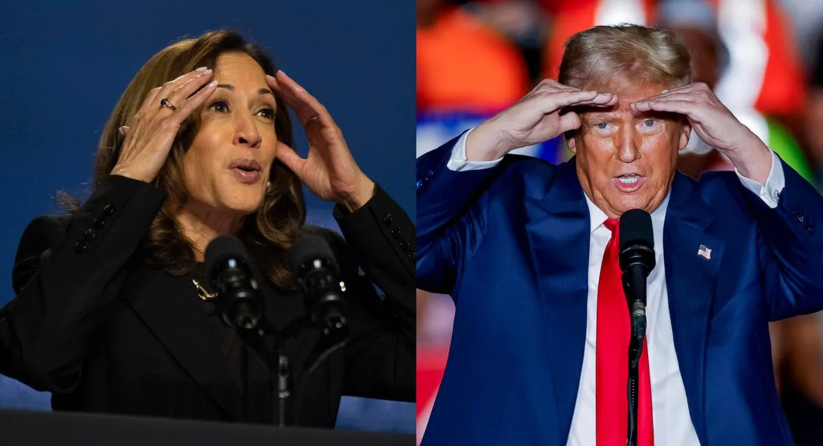 Kamala Harris y Donald Trump. Foto La Hora: EFE/ Erik S. Lesser / David Muse