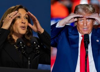 Kamala Harris y Donald Trump. Foto La Hora: EFE/ Erik S. Lesser / David Muse