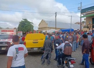 Ataque armado a camión de valores en Playa Grande, dejó un guardia herido. Foto La Hora: CVB