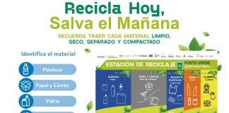 Walmar ha dejado en disposición de la población los "Puntos Verdes" en dónde llevar materiales a reciclar. Foto Walmart / La Hora.