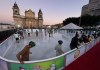 Guatemaltecos disfrutan de la pista de hielo en el Festival Navideño 2024. Foto: La Hora: Jose Orozco