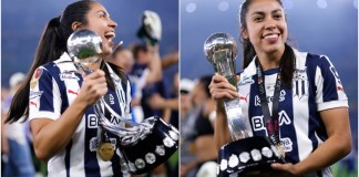 Ana Lucía Martínez, bicampeona de la Liga Femenil MX, le dedica este título a su mamá, quien falleció en 2018. Foto: La Hora/Rayadas de Monterrey