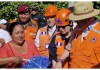 Entregan raciones de alimentos en cinco departamentos afectados por la tormenta tropical "Sara". Foto La Hora: Conred