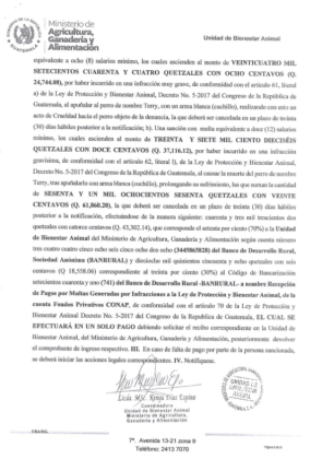 Resolución por el caso Terry