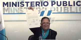 Captura de pantalla Fiscal General Porras