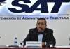 El Superintendente de la Sat, Marco Livio Díaz Reyes habla desde la sede de la SAT