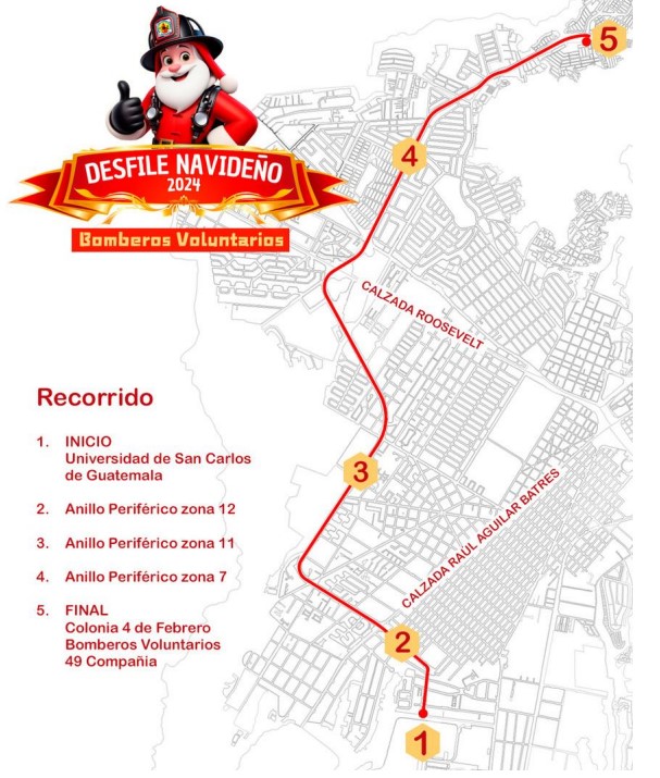 "Guardianes de la Navidad": Bomberos Voluntarios anuncian desfile Navideño 2024