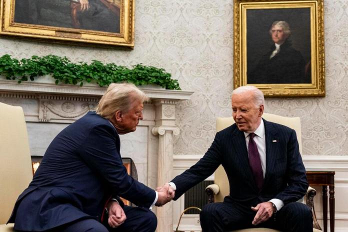 Reunión entre Donald Trump y Joe Biden