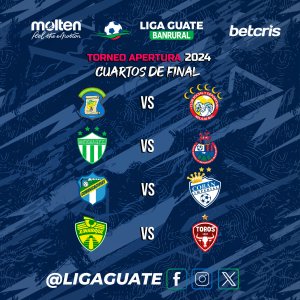 Listos los Cuartos de Final de la Liga Nacional de Guatemala, donde los equipos buscarán un lugar en las semifinales. Foto La Hora Liga Guate Banrural