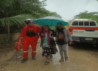 Inundaciones en Guatemala por el paso de Sara