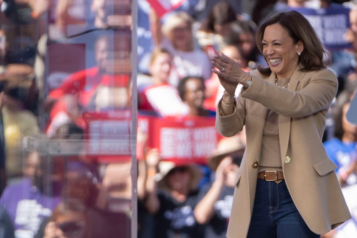 La candidata presidencial demócrata y actual vicepresidenta de Estados Unidos, Kamala Harris. 