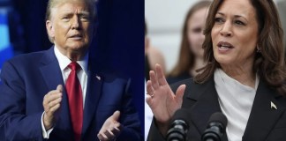 Los candidatos a la presidencia de Estados Unidos, el expresidente Donald Trump y a la actual vicepresidenta, Kamala Harris, reciben apoyo de las estrellas del deporte. Foto La Hora: EFE