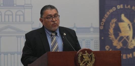 El ministro del MAGA, Maynor Estrada.