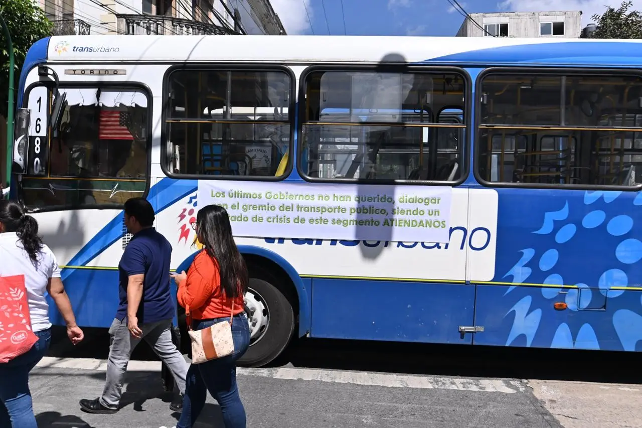 Transurbano. Transportistas buscan tener un subsidio de más de Q200 millones.