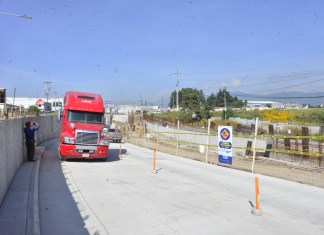 Habilitan dos carriles del nuevo paso a desnivel de Quetzaltenango. Foto La Hora: CIV