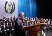 Carlos Lucero asumió como presidente en funciones el pasado 13 de octubre. Foto La Hora: Organismo Judicial.