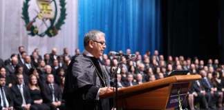 Carlos Lucero asumió como presidente en funciones el pasado 13 de octubre. Foto La Hora: Organismo Judicial.