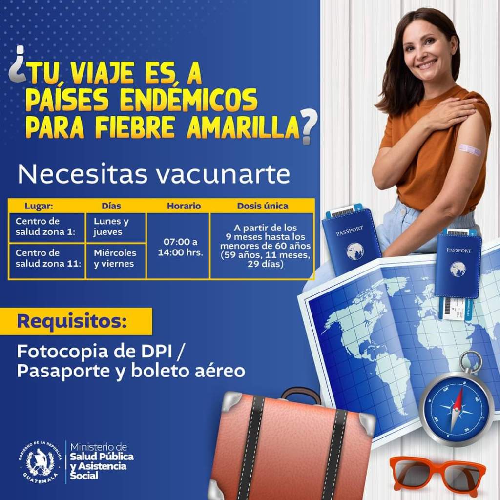 Vacúnate si vas a viajar a países endémicos de la fiebre amarilla. Foto La Hora: MinSalud