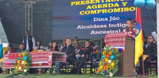 Presidente Bernardo Arévalo viajo a Sololá, por firma de agenda de trabajo. Foto La Hora: Cortesía/Fredy de León