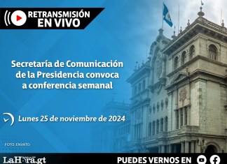 Retransmisión: Secretaría de Comunicación de la Presidencia convoca a conferencia semanal Diseño: La Hora/Alejandro Ramírez/