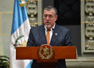 El presidente Bernardo Arévalo. Foto La Hora: Daniel Ramírez.