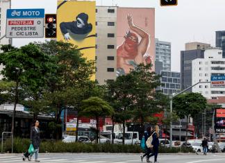 Mural en el barrio de Pinheiros, en São Paulo (Brasil)