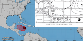 Zonas de baja presión atmosférica en el caribe