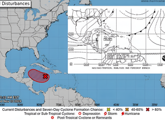 Zonas de baja presión atmosférica en el caribe