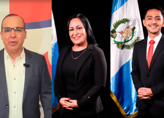 Amílcar Rivera, Sandra Yanet Milián Gómez y Randy Araely Coc Figueroa. Fotos: Redes Sociales / Congreso