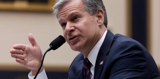 Fotografía de archivo del director del FBI, Christopher Wray. EFE/EPA/Michael Reynolds