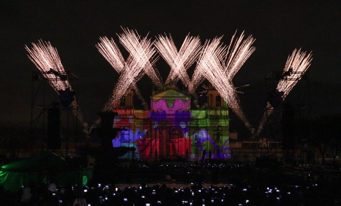 Mapping Catedral Metropolitana Foto: Festivales MuniGuate