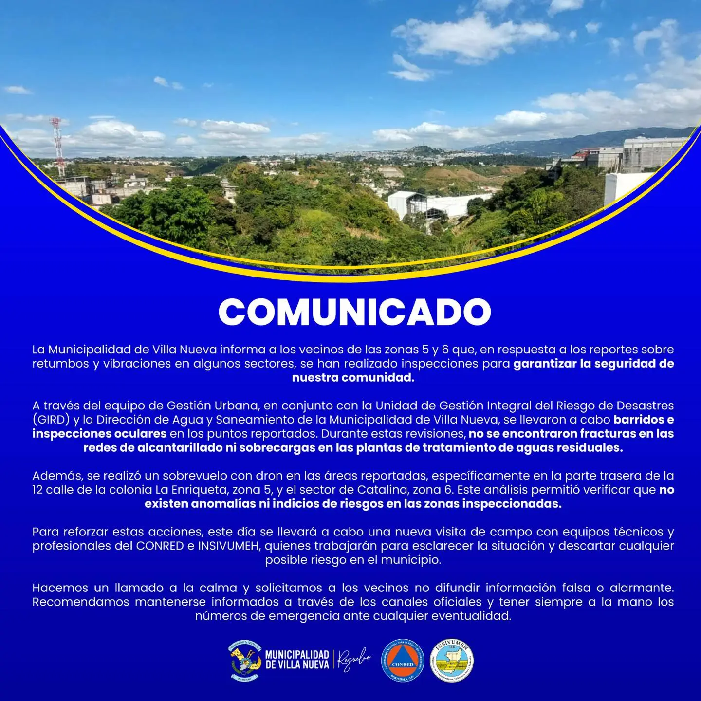 Comunicado VN retumbos