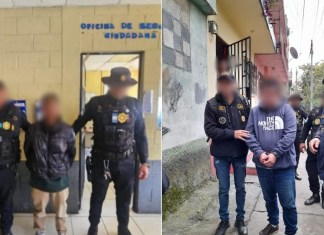 Diligencias del MP dejan dos capturados en Villa Nueva.