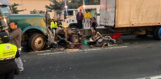 PROVIAL informó acerca del cierre momentáneo por la triple colisión de tres vehículos en el kilómetro  20 de ruta al Pacífico CA-9 Sur.