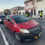 Operativo para identificar taxis colectivos en Villa Nueva.