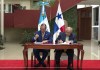 Guatemala y Panamá intercambiaron este miércoles visiones y estrategias sobre la migración en la región, durante una visita del canciller panameño Foto La Hora: Captura de Pantalla video Minex.