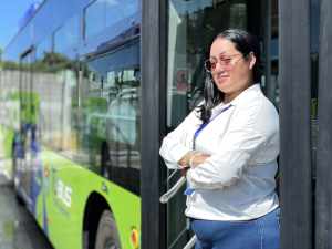 "El que se traza la meta, si puede" dijo Sharon González. Foto La Hora: José Orozco.