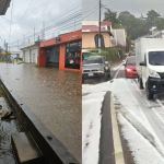 Lluvias reportadas en el país ocasionan inundaciones y la caída de granizo. Foto La Hora: Conred