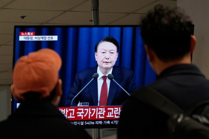 Ley marcial Corea del Sur