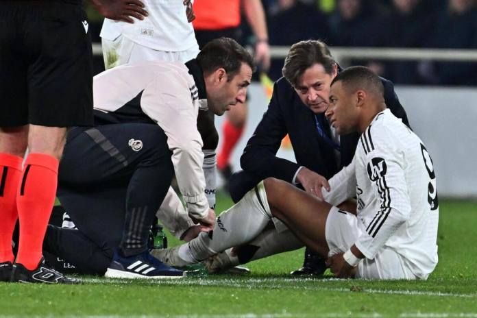 Mbappé salió lesionado en el último partido del Real Madrid en Champions