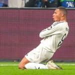 Mbappé anotó su gol 50 en Champions en la victoria del Real Madrid sobre el Atalanta. Foto La Hora: AP