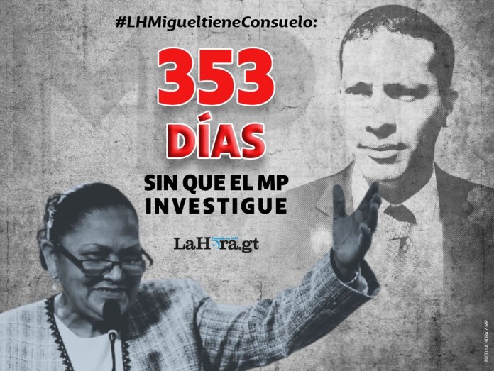 Van 353 días sin que se investigue a Miguel Martínez