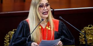 Fotografía de la presidenta del Tribunal Supremo de Justicia (TSJ) de Venezuela, Caryslia Rodríguez. Foto La Hora: EFE