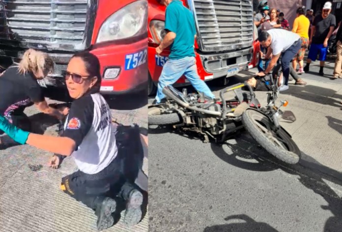 Accidente en zona 6. Foto: Bomberos Voluntarios