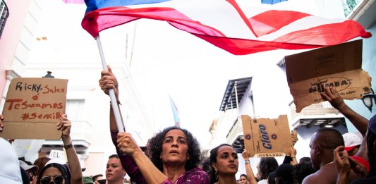 Diversas organizaciones políticas y sociales de Puerto Rico convocaron a una manifestación contra la política migratoria de Donald Trump.