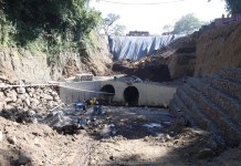 Avances en km. 44 de la autopista Palín-Escuintla. Foto: CIV / La Hora
