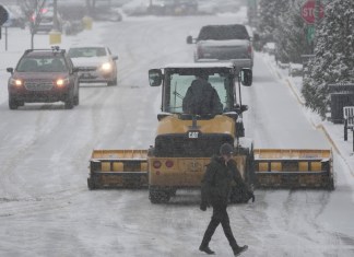 La tormenta invernal en Cincinnati, Ohio, el 5 de enero del 2025.