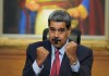 El presidente venezolano Nicolás Maduro hace gestos durante una conferencia de prensa en el palacio presidencial de Miraflores en Caracas, Venezuela, el 31 de julio de 2024, tres días después de su disputada reelección. Foto La Hora: AP