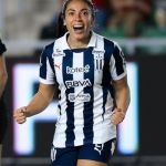 Ana Lucía Martínez anota su primer gol del Torneo Clausura 2025. Foto La Hora: X de Rayadas. 