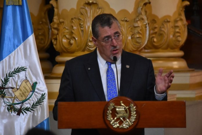 El presidente Bernardo Arévalo anunciará a sus ministros un día antes de cumplir el año en la presidencia. Foto La Hora: Daniel Ramírez